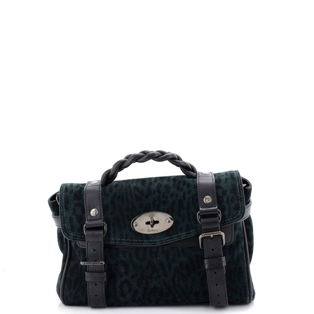 Mulberry Mini Alexa Satchel NM Printed Suede and Leather